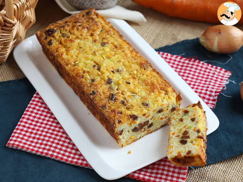 Cake de semoule à la courgette et à la carotte