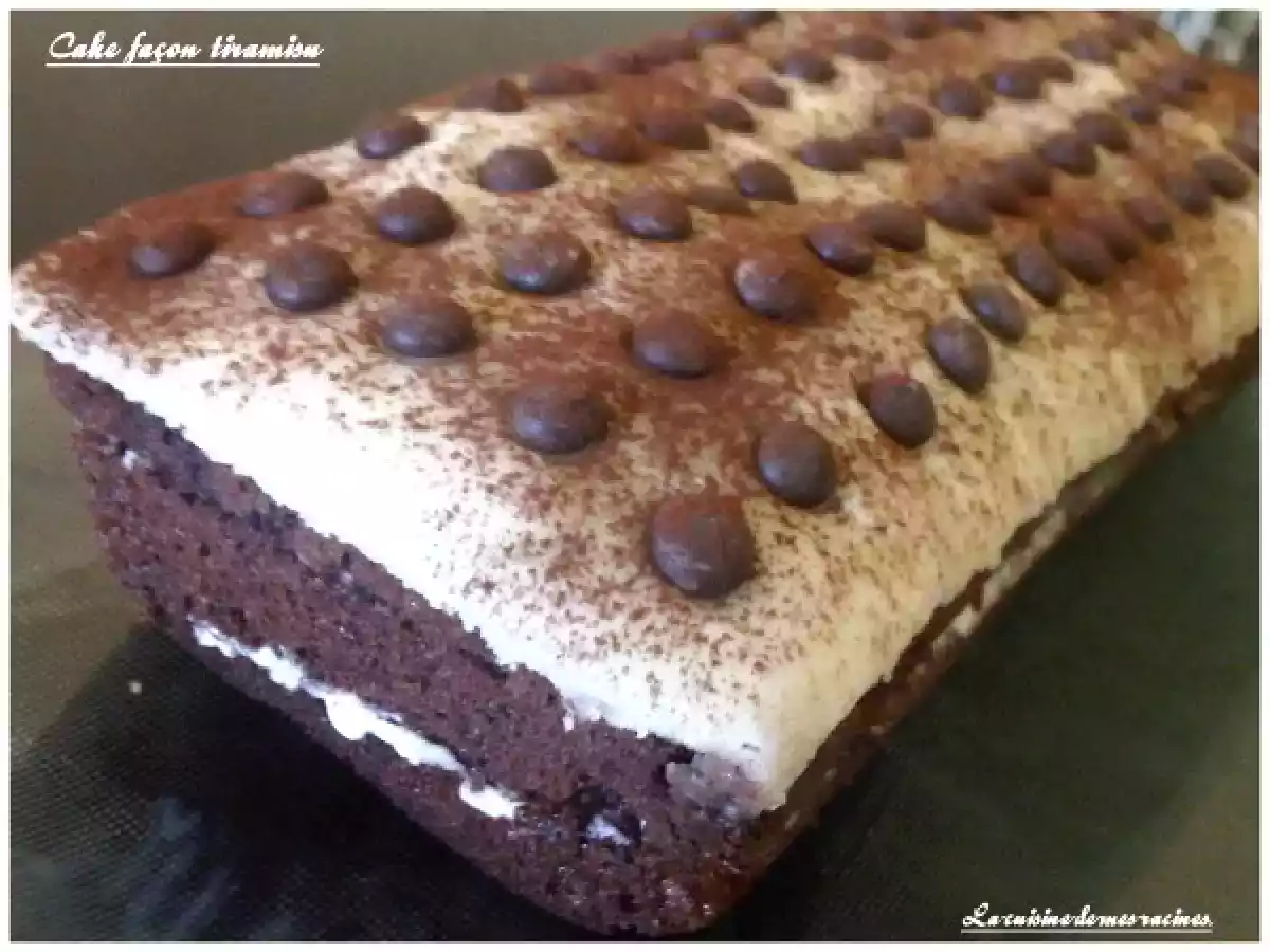 Cake façon tiramisu.