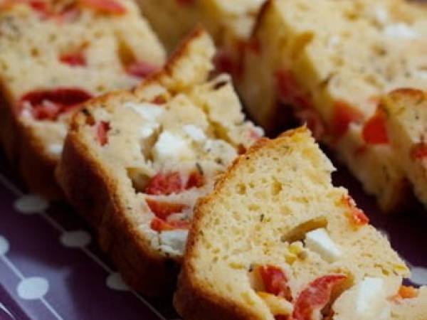 cake feta et tomates cerise