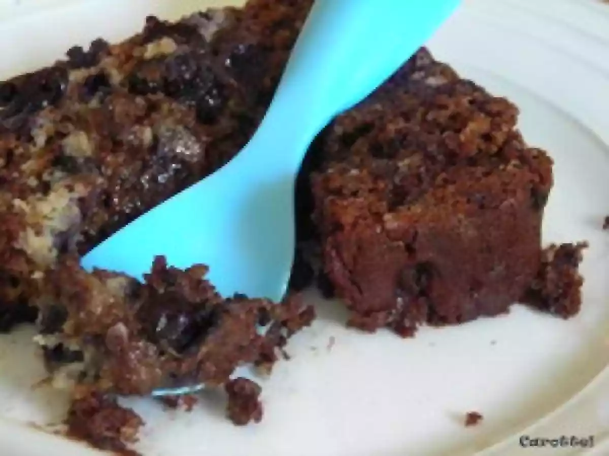 Cake fondant au chocolat noir et aux bleuets - photo 2