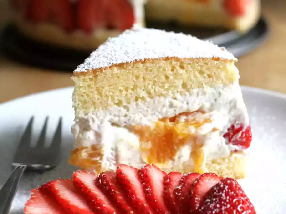 Cake fourré aux fruits & à la mousse de yaourt - photo 2