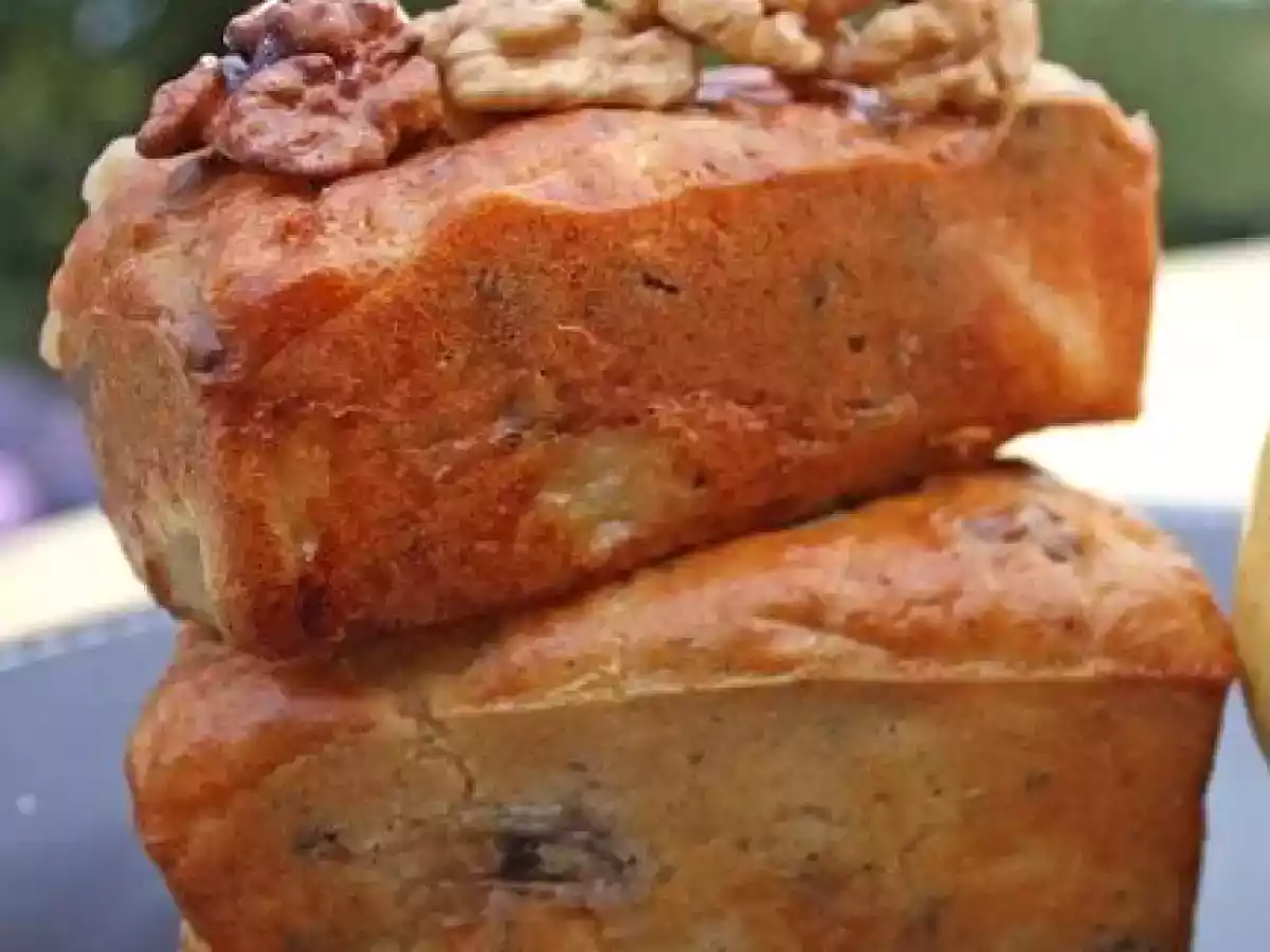 Cake Gorgonzola, poires, noix