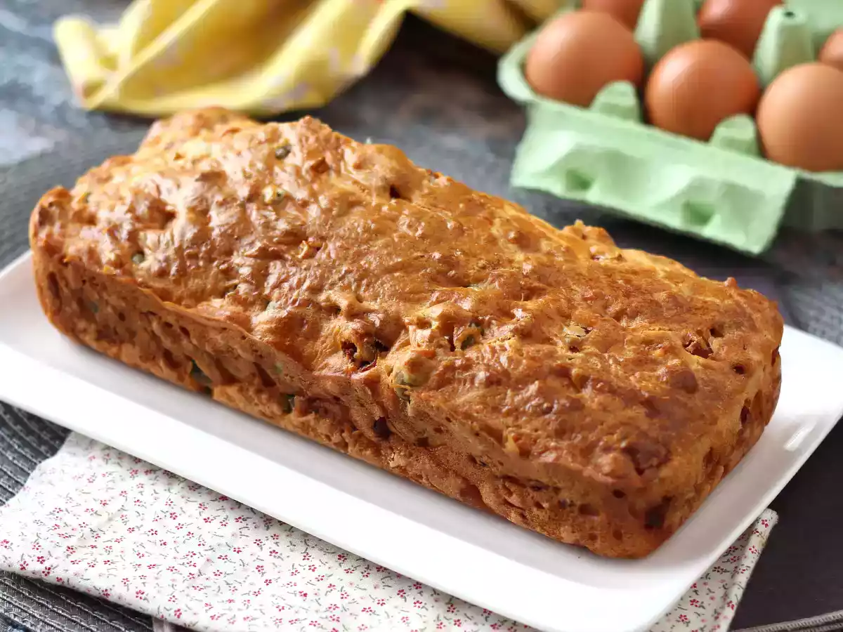 Cake jambon, olives et tomates séchées au skyr - photo 4