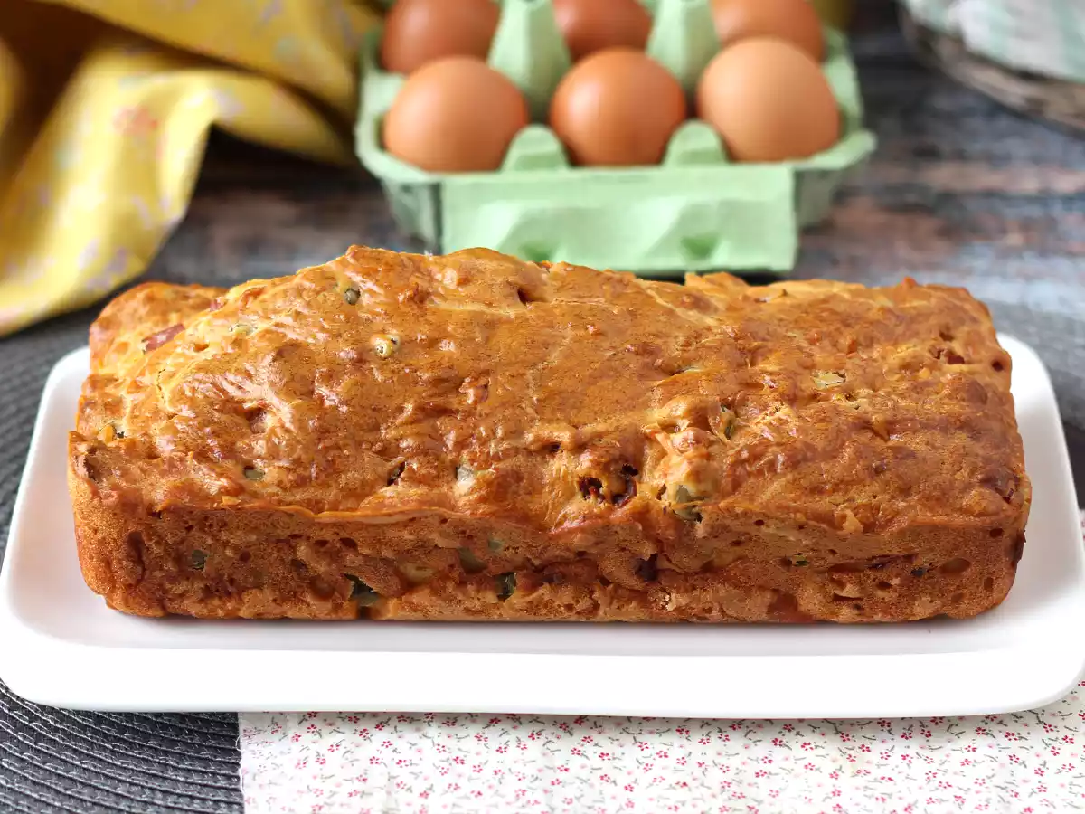 Cake jambon, olives et tomates séchées au skyr - photo 2