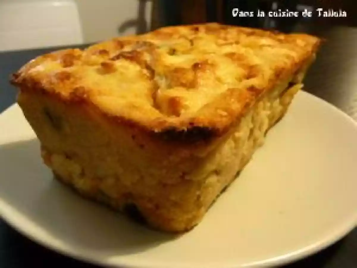 Cake light aux raisins secs et pommes