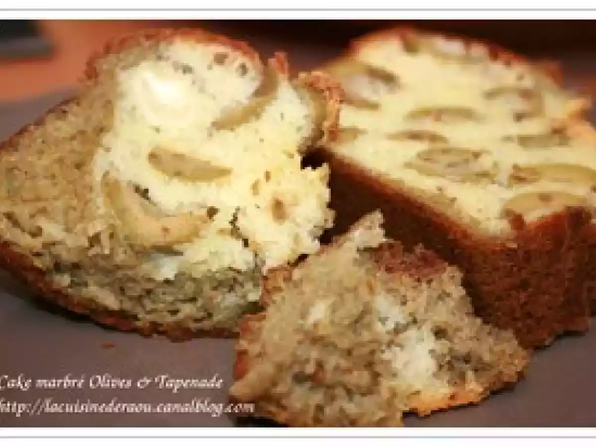 Cake marbré aux olives & tapenade - photo 2