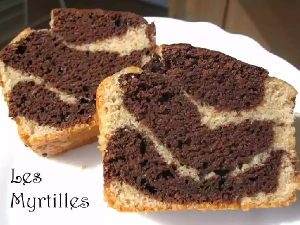 CAKE MARBRE CHOCO-VANILLE (vegan) - photo 3