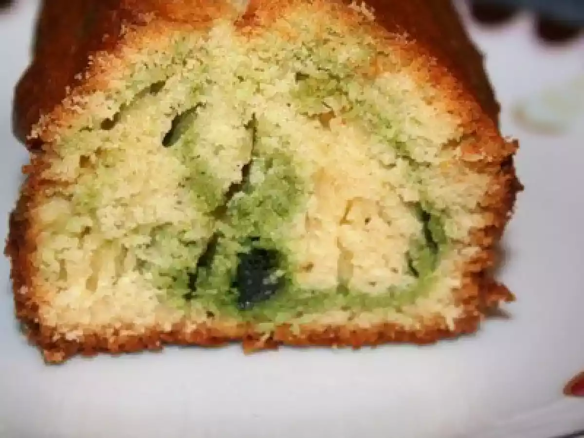 Cake marbré chocolat blanc / pistache