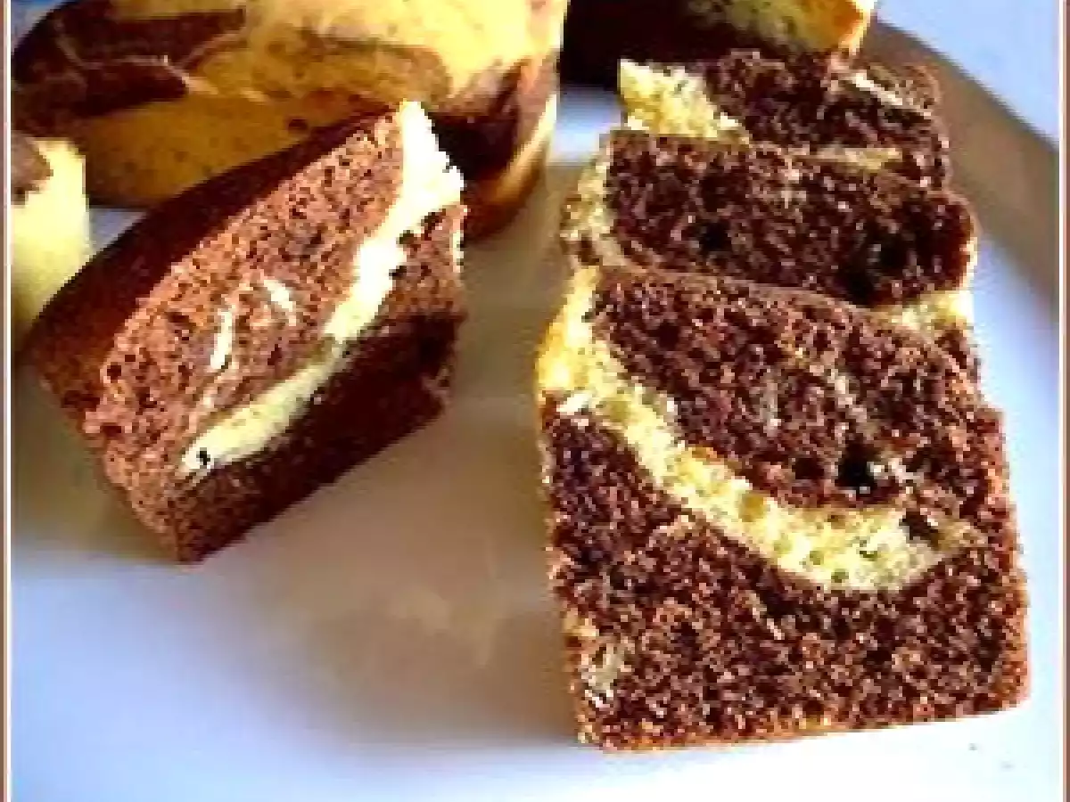 Cake marbré Chocolat et pâte de noisette - photo 2