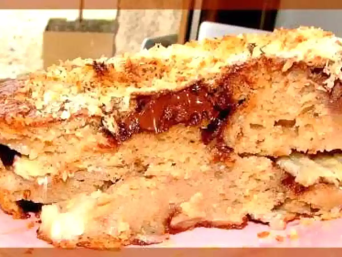 Cake marbré de banane et chocolat à la fleur de sel