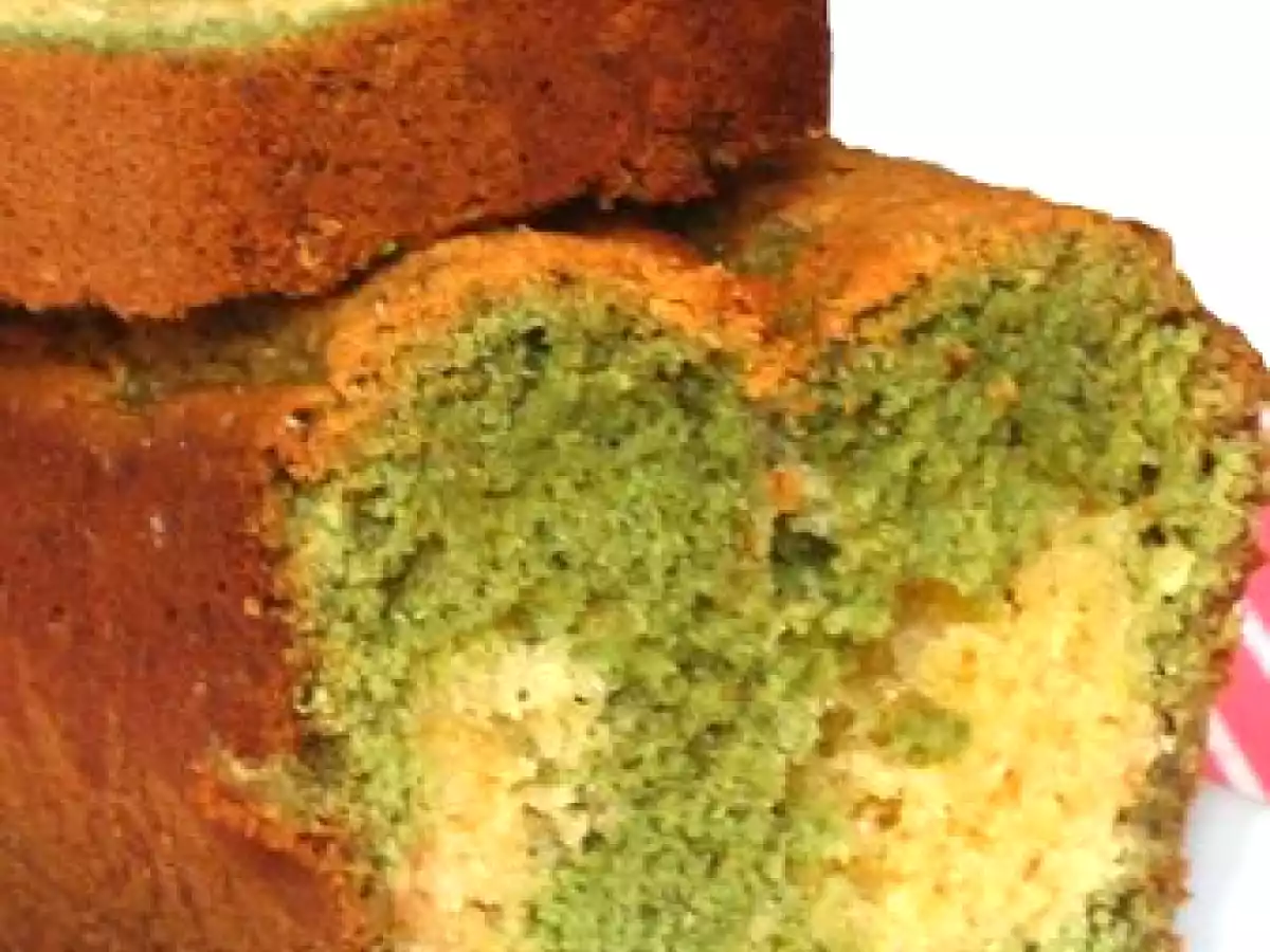 Cake marbré pistache - chocolat blanc ! ! ! - photo 3