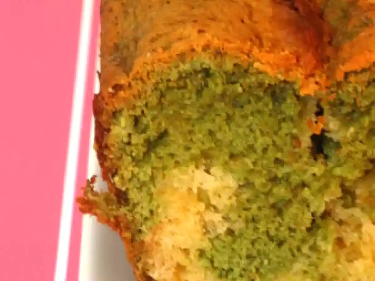 Cake marbré pistache - chocolat blanc ! ! ! - photo 4