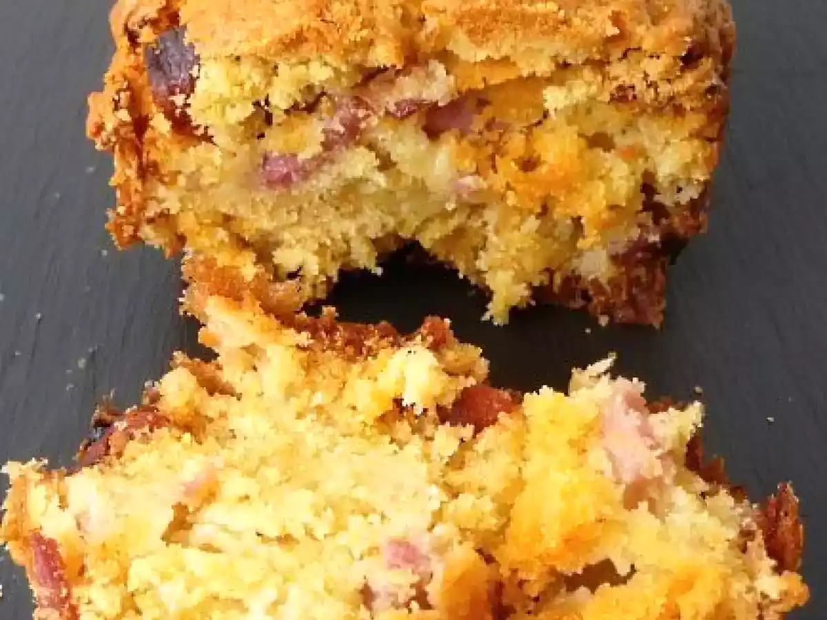 Cake oignons lardons chorizo