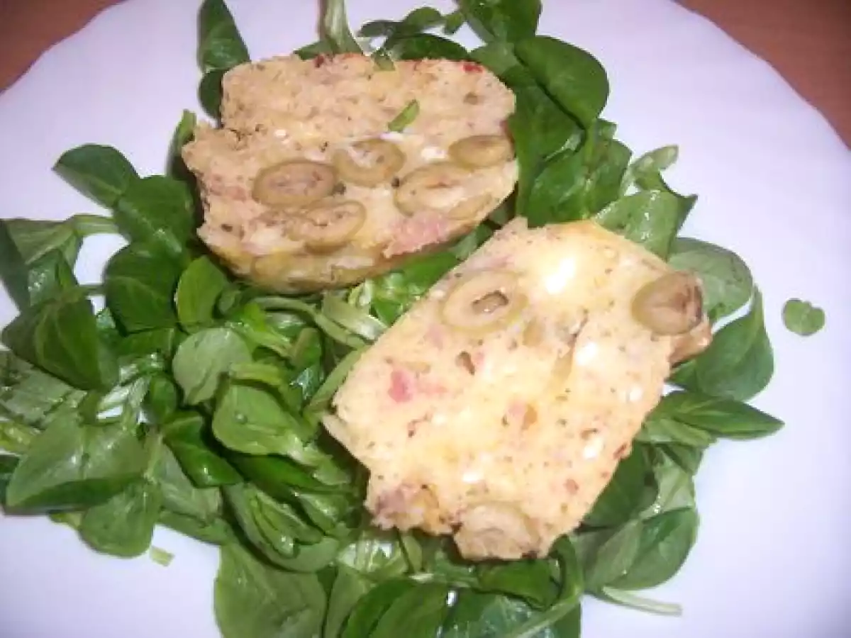 Cake olives - jambon - feta - photo 3