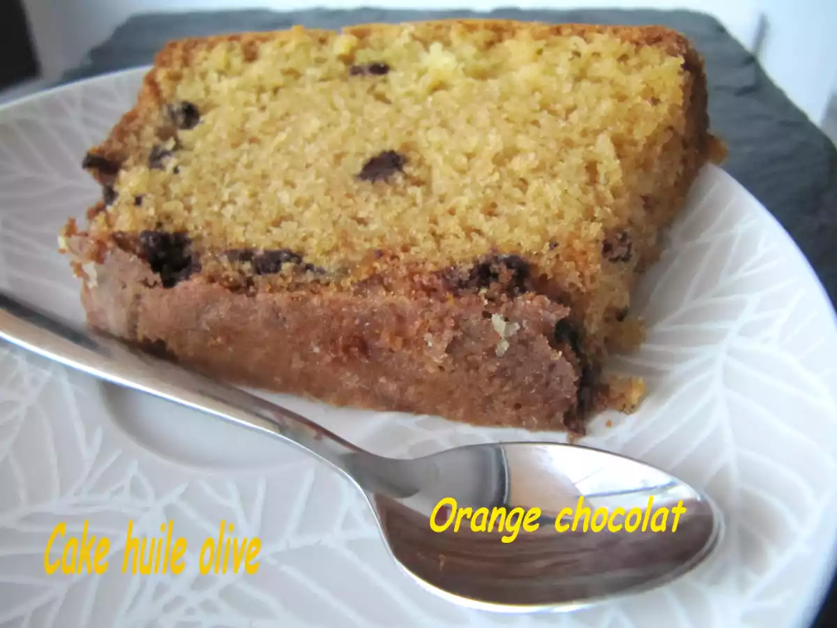 CAKE ORANGE CHOCOLAT HUILE OLIVE