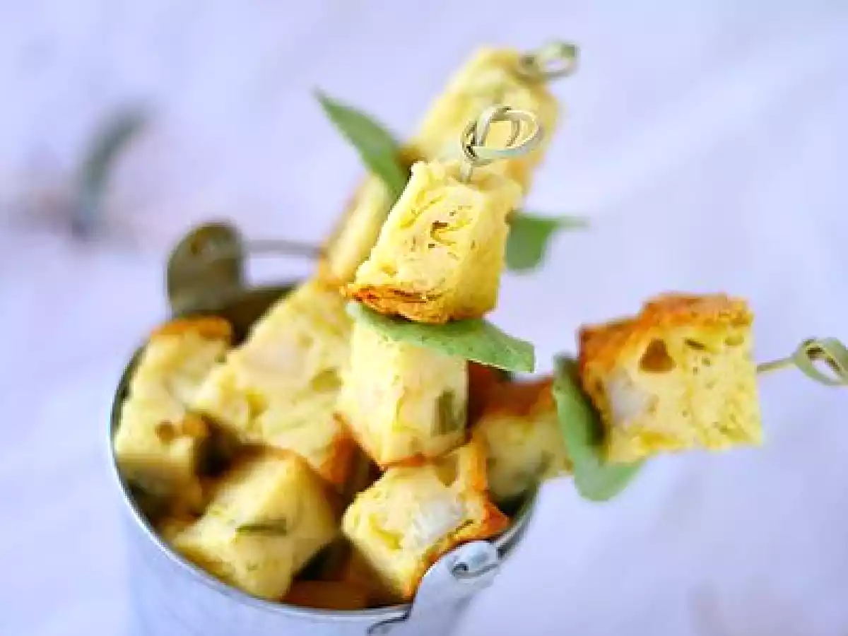 Cake poireaux et noix de st Jacques sans gluten - photo 3