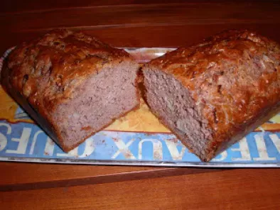 Cake poireaux-jambon à la farine de châtaigne