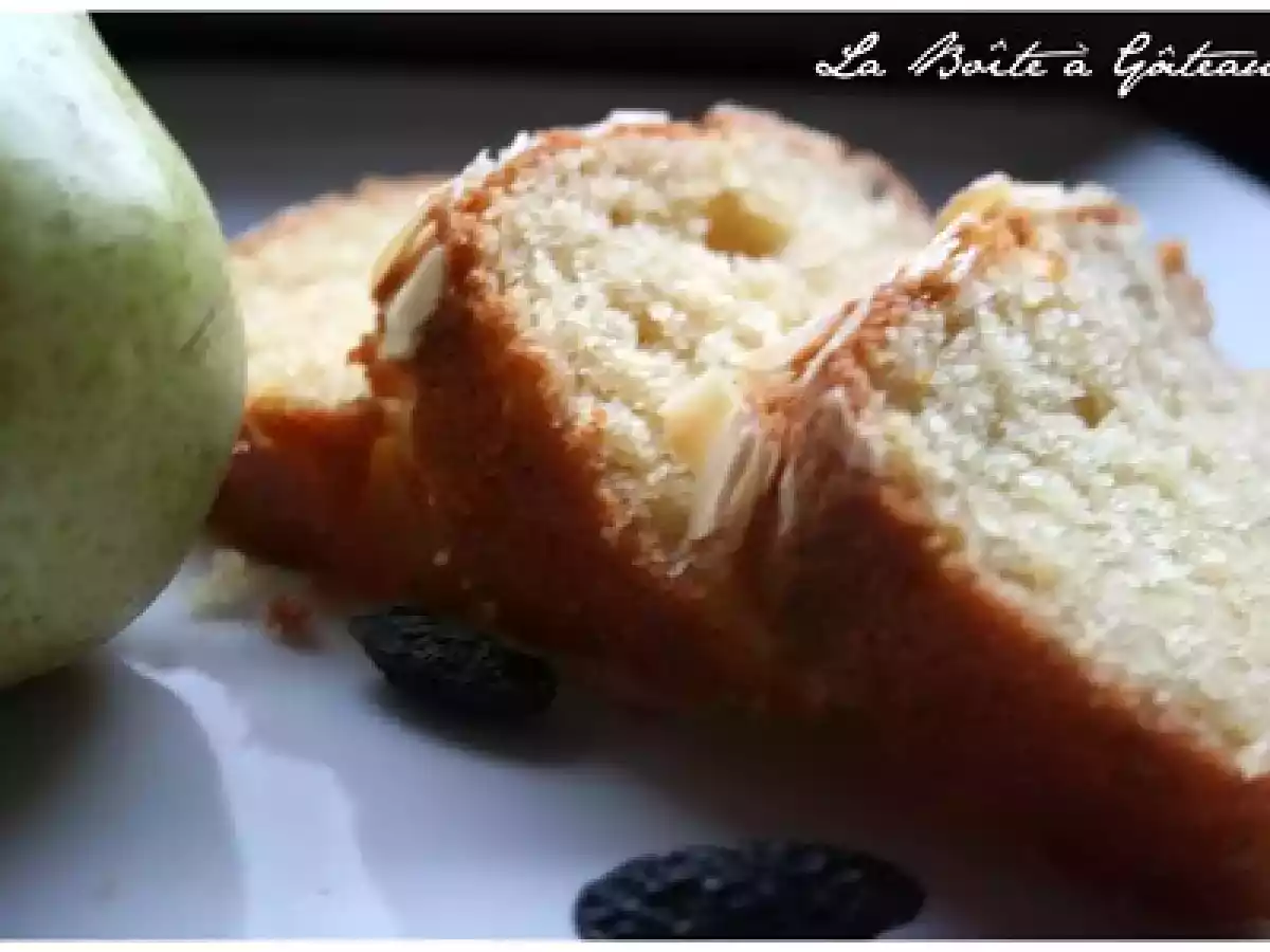 Cake poires Williams & fève Tonka