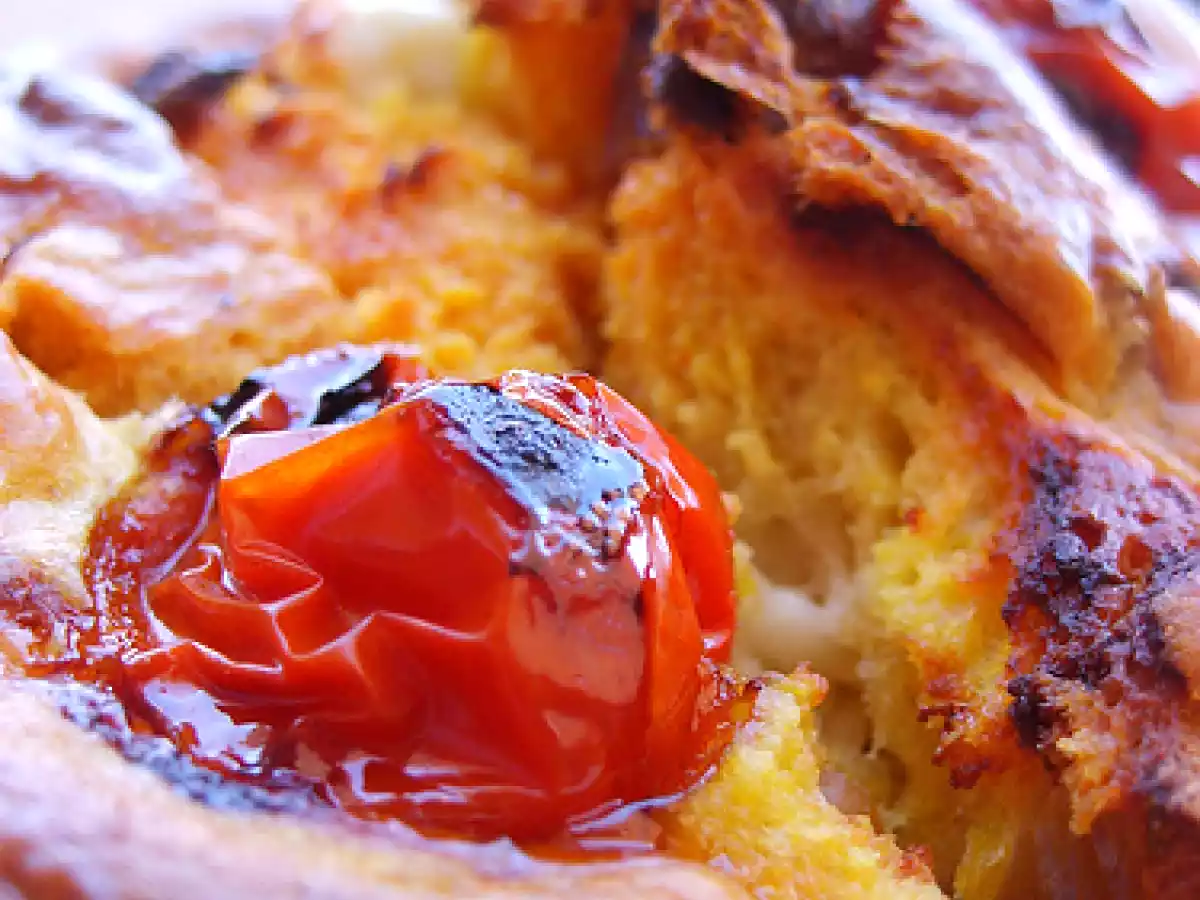 Cake Pois Chiches, Feta et Chorizo.