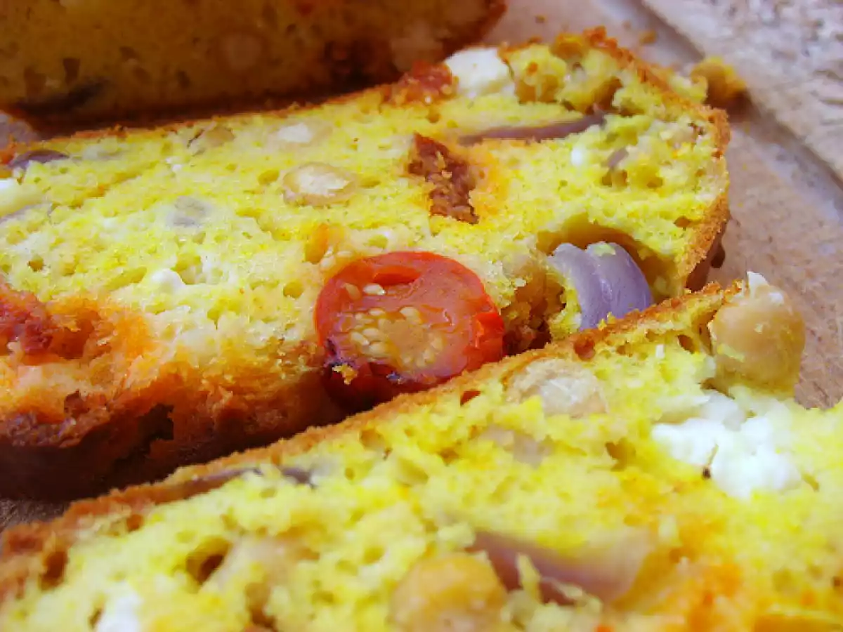 Cake Pois Chiches, Feta et Chorizo. - photo 2