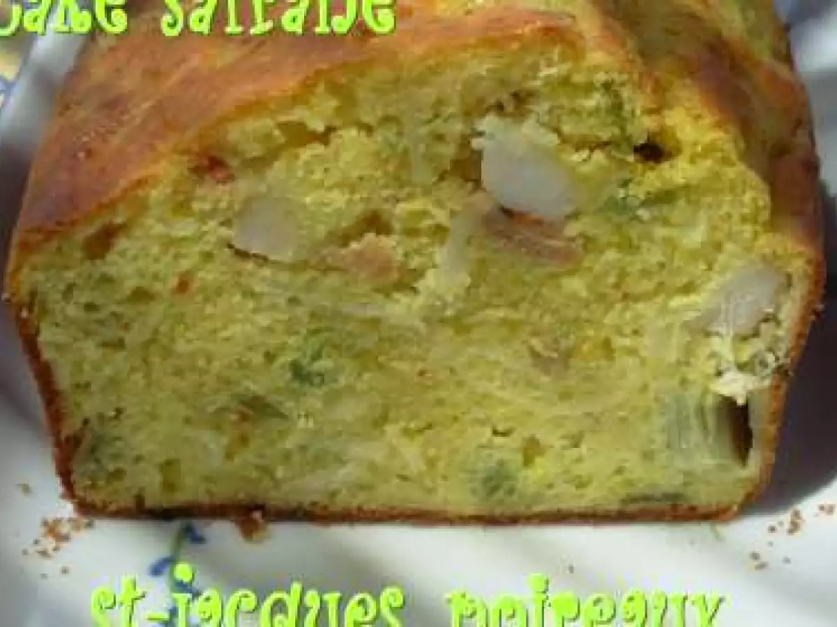 Cake safrané aux Saint-Jacques et aux poireaux - photo 2