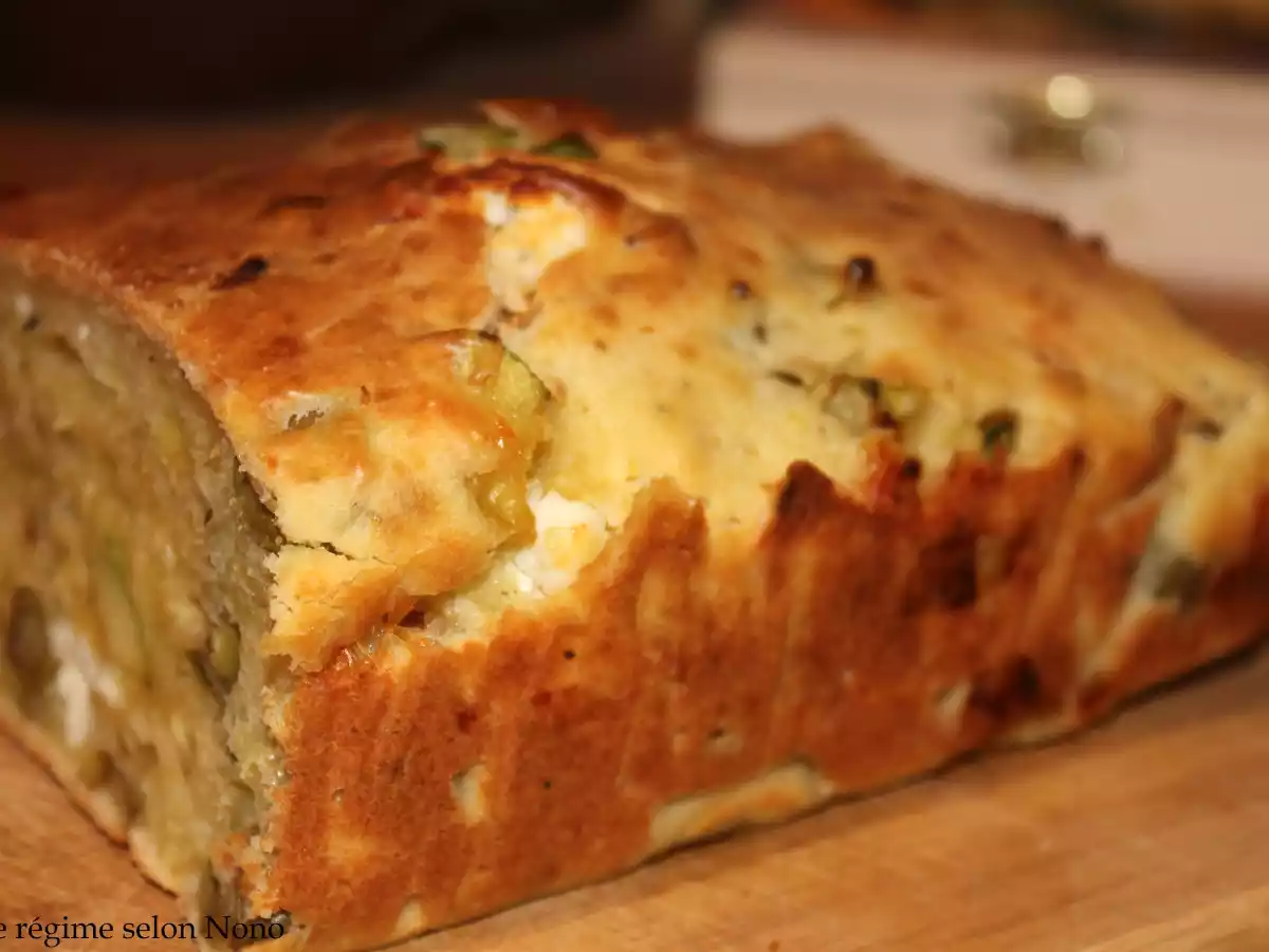 Cake salé courgette, olives et féta - photo 2