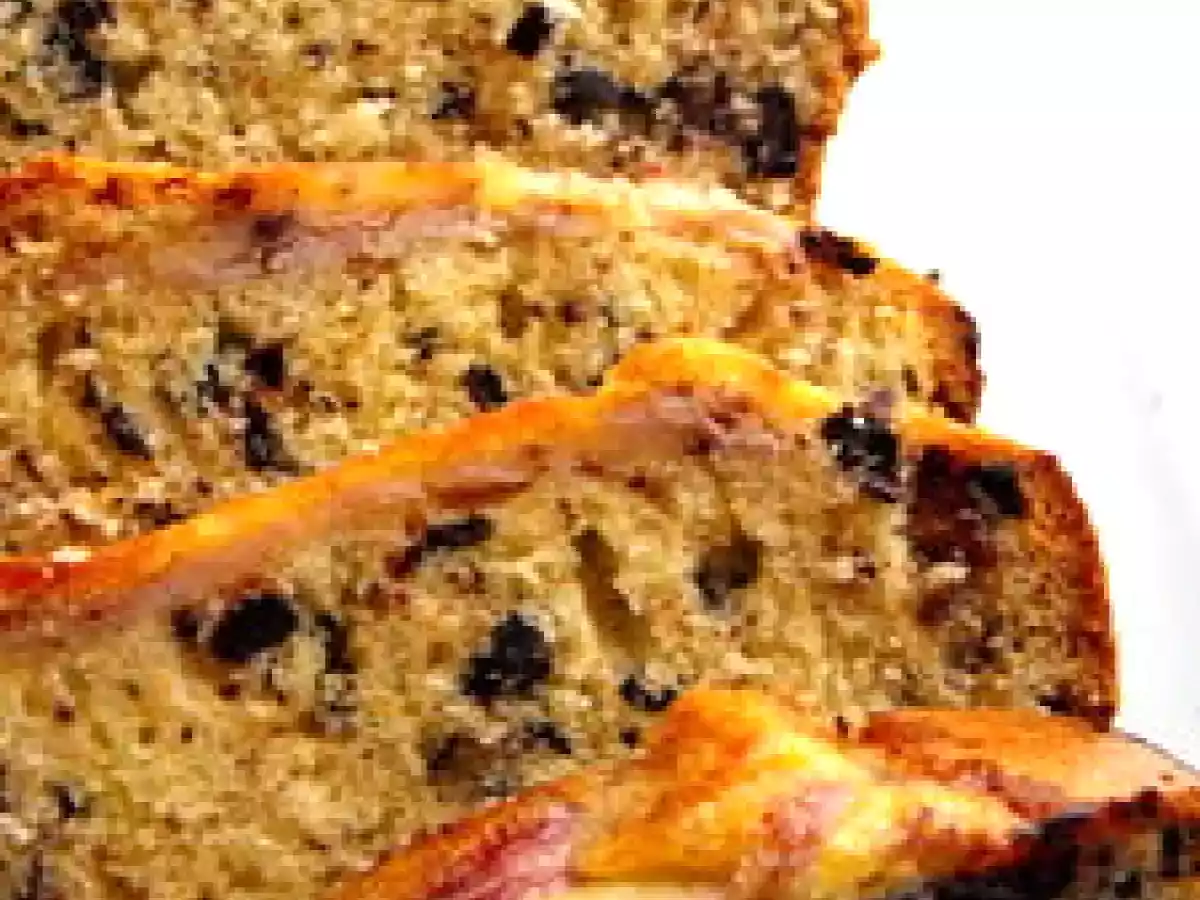 Cake tatin à la banane et à l'huile d'olive avec touches de chocolat