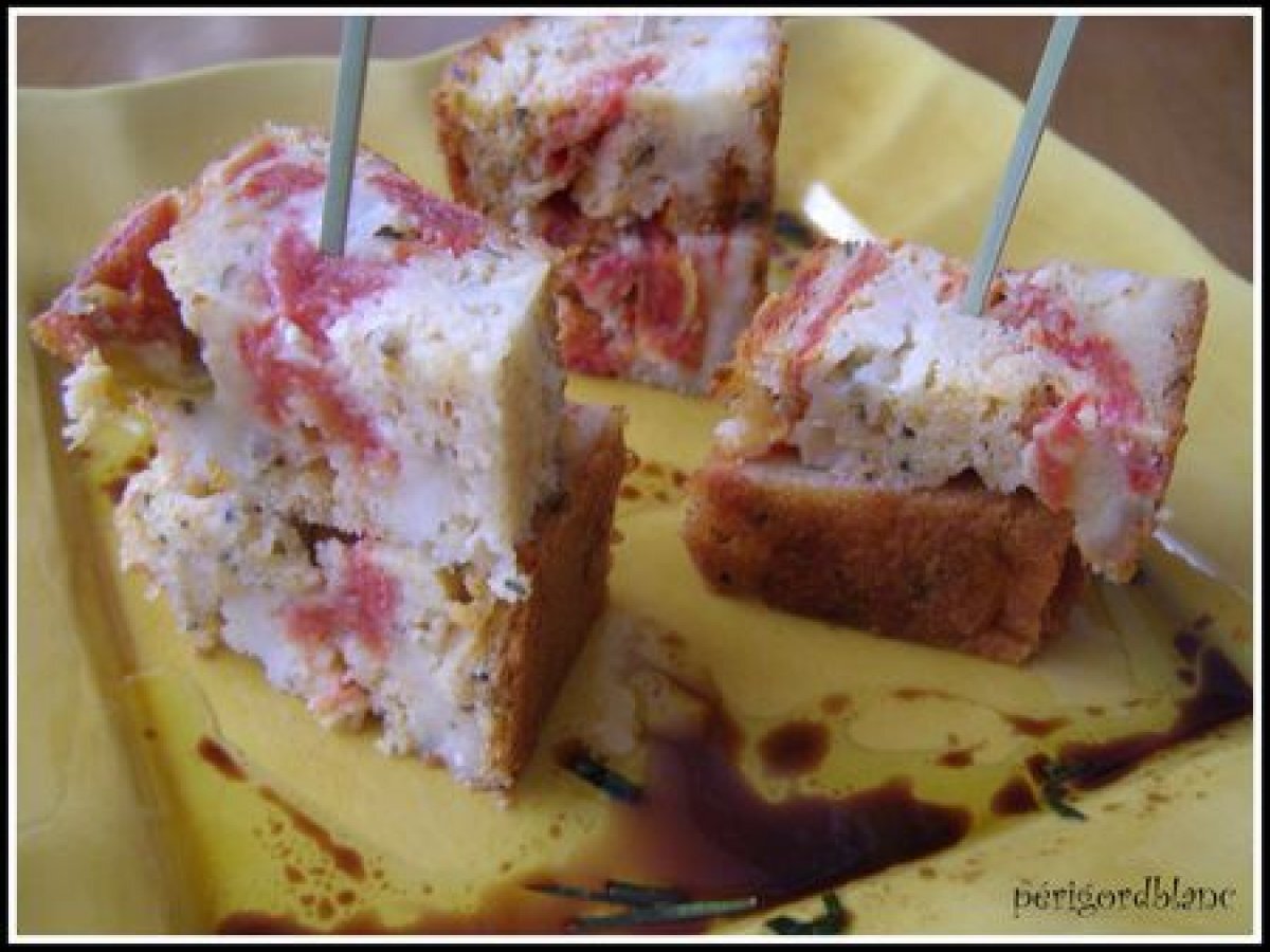 Cake Tomates Cerises Confites Et Mozzarella Recette Ptitchef