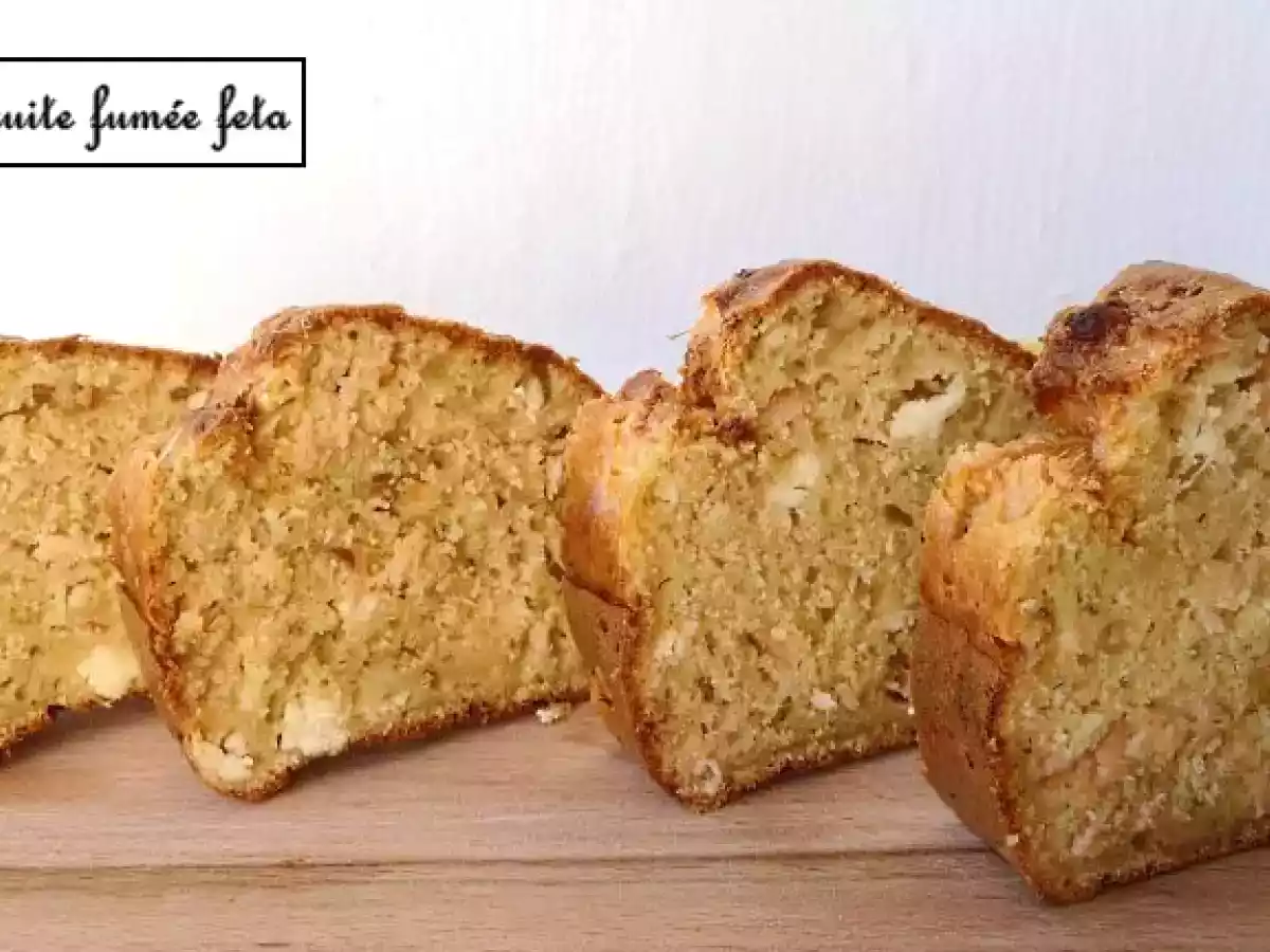 Cake truite fumée feta
