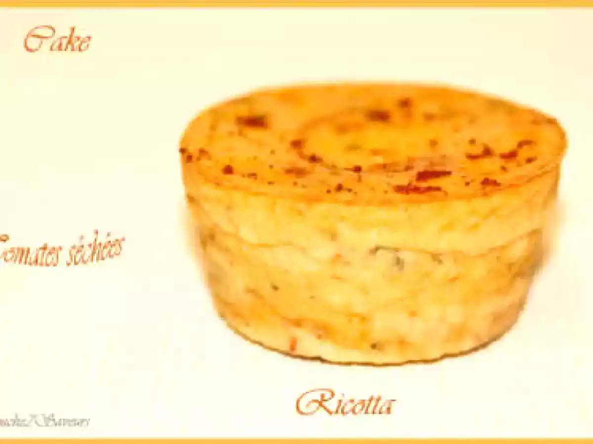 Cakes à la ricotta, tomates séchées et basilic