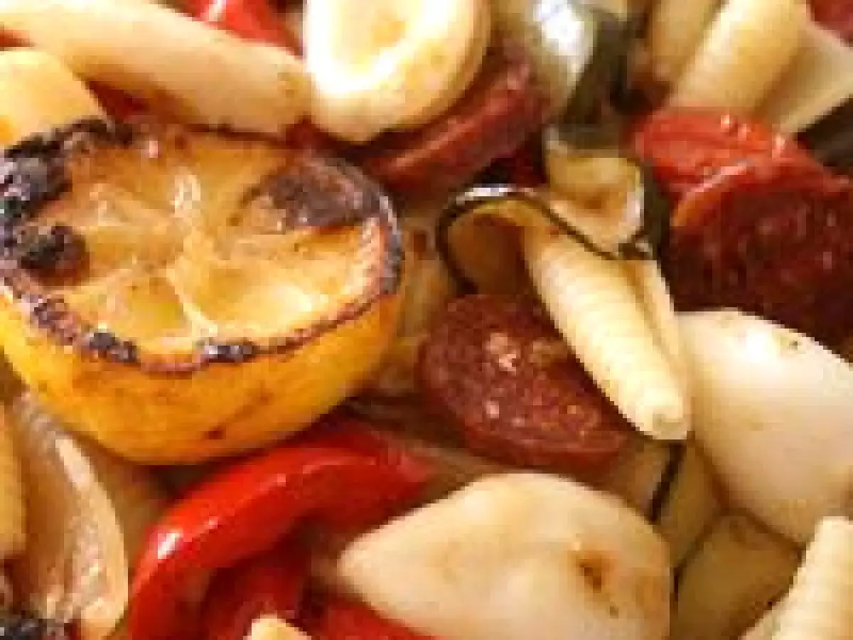 Calamar aux légumes confits, chorizo et citron frit - photo 3