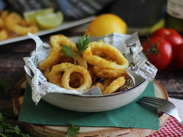 Recette de calamars frits à la romaine facile et rapide
