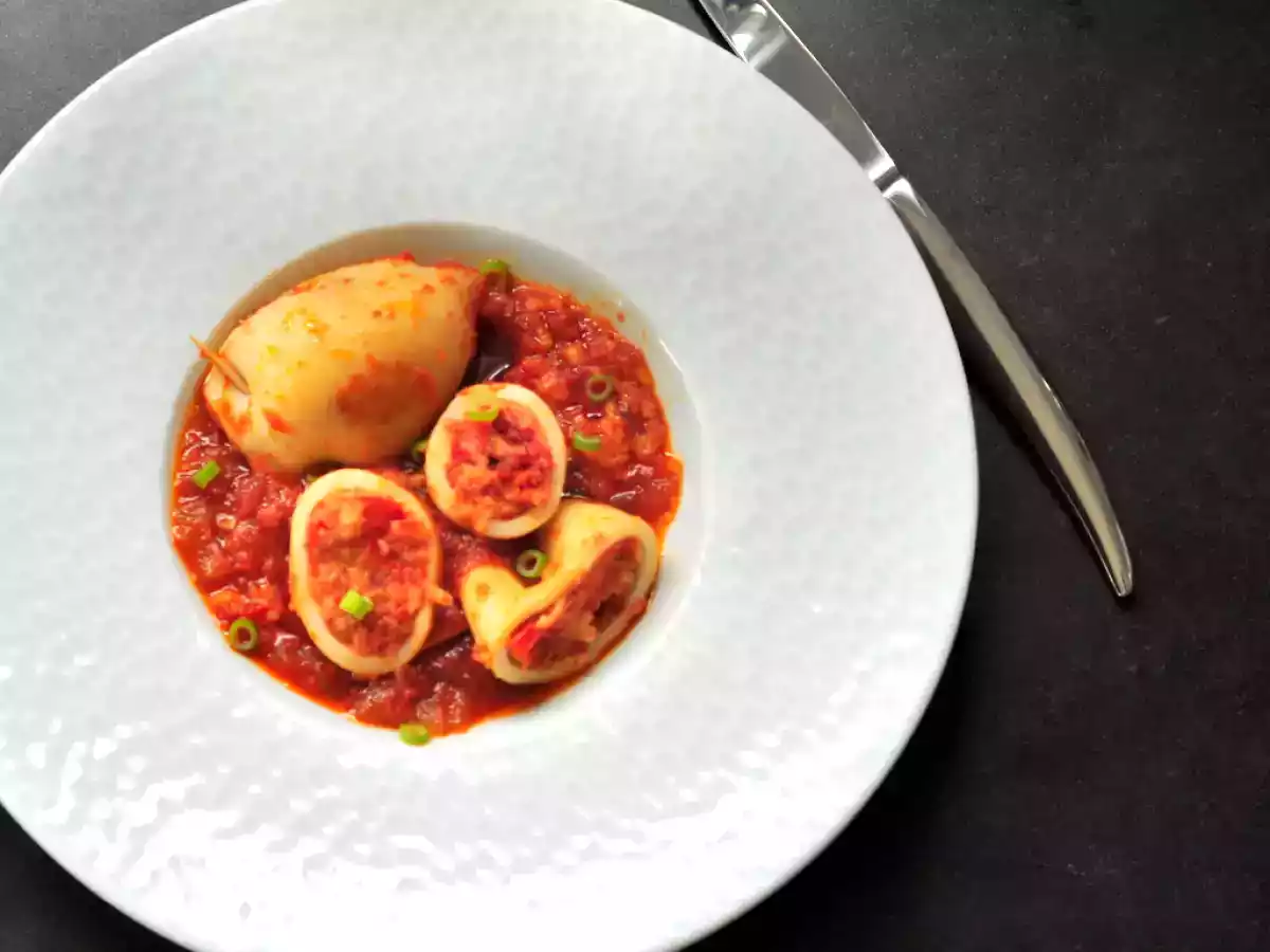 Calamars farcis à la portugaise - photo 4