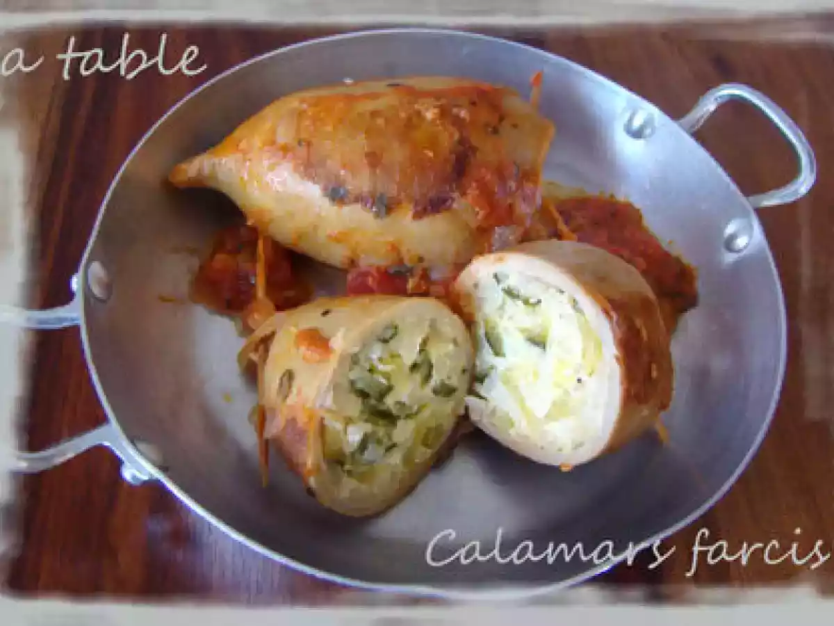 CALAMARS FARCIS AUX COURGETTES ET RIZ - photo 2