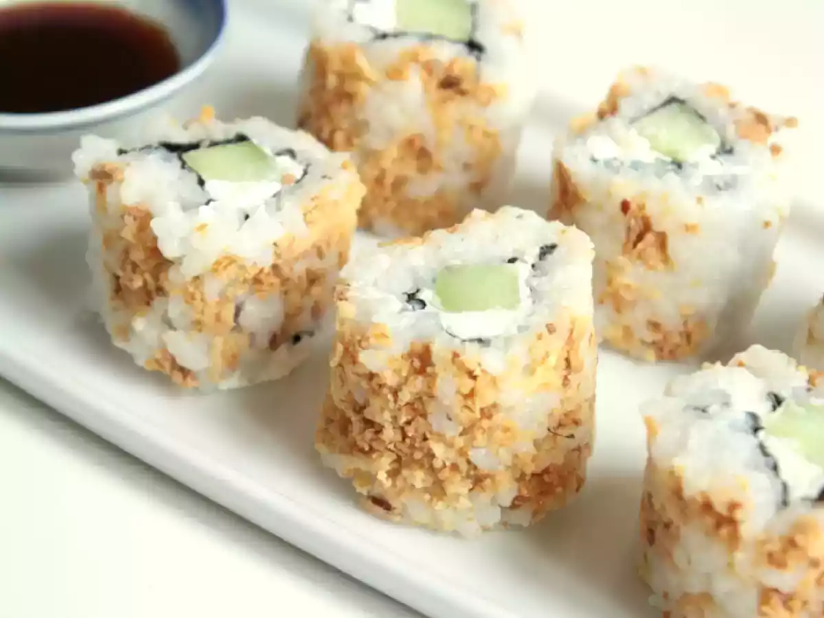 California makis croustillants au concombre & fromage frais