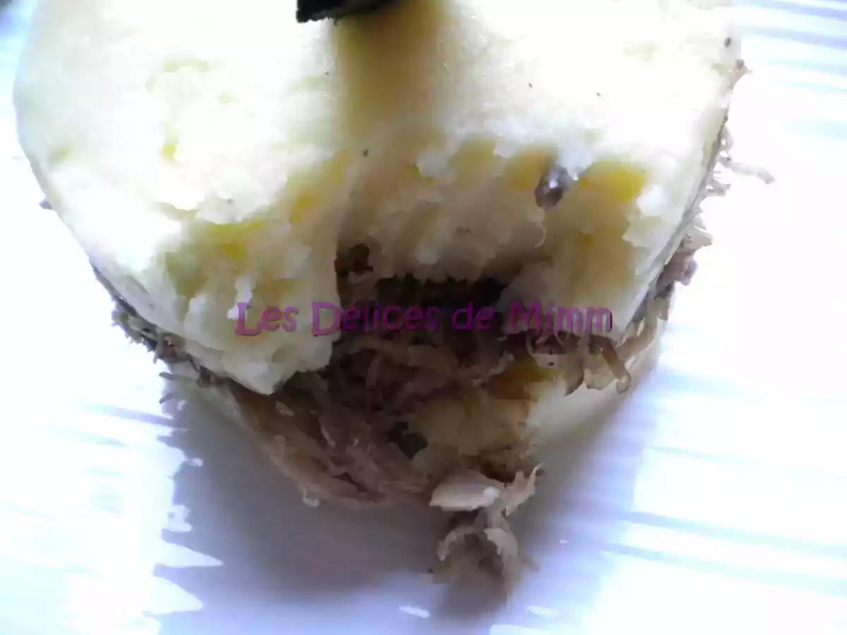 Canard confit en Parmentier à la purée truffée - photo 3