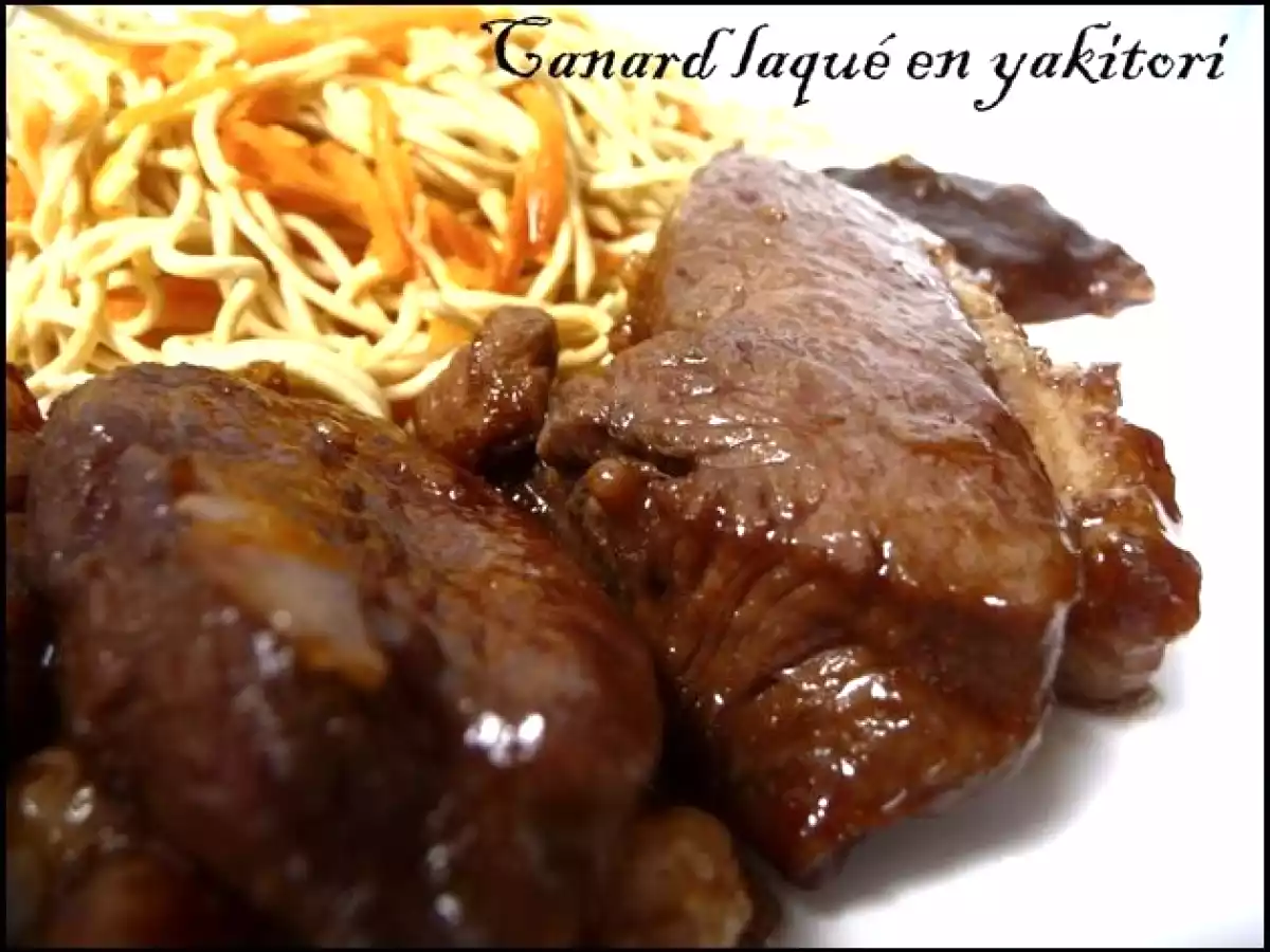 Canard laqué en yakitori
