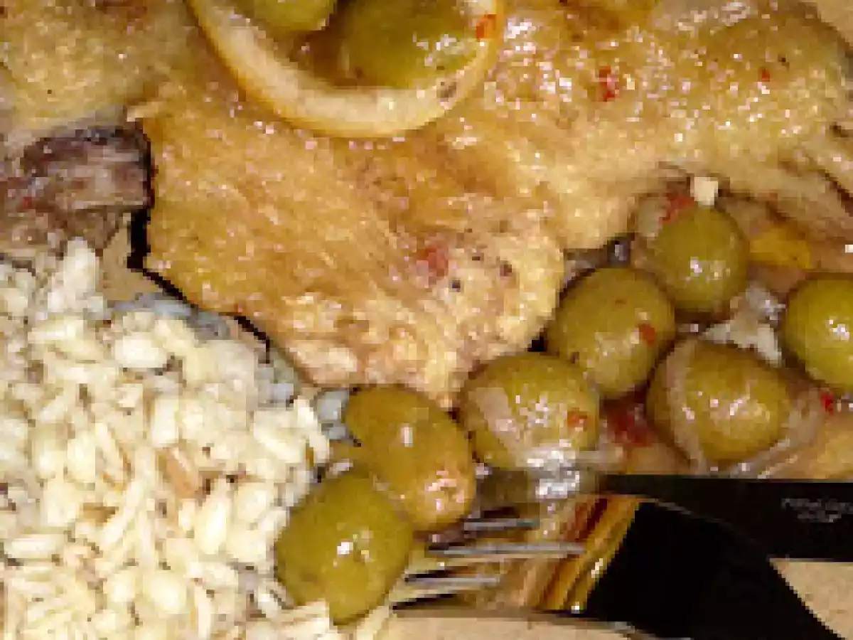 Canard méditerranéen à la harissa et aux olives