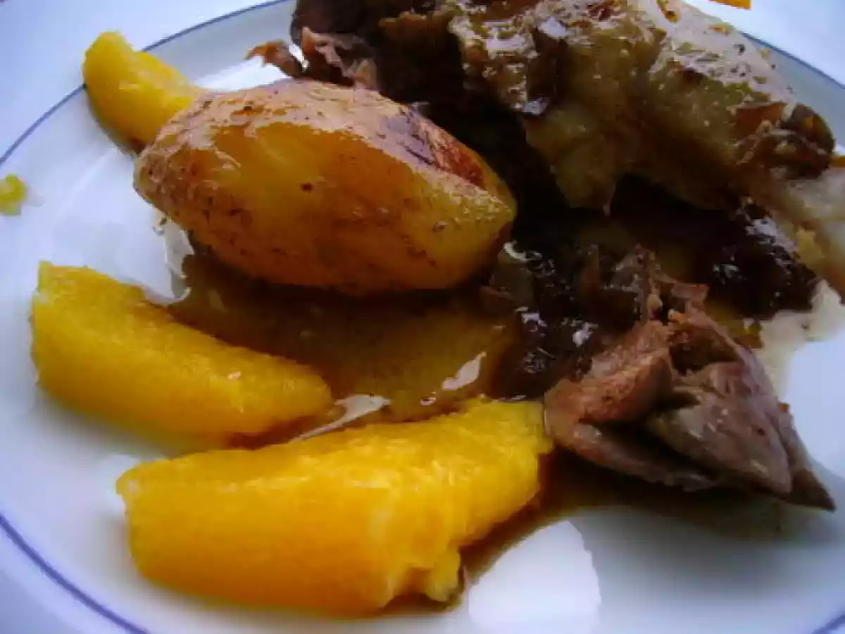 Canette sauce balsamique à l'orange