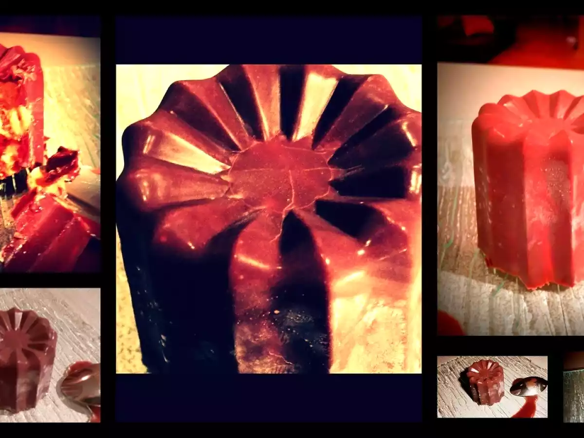 CANNELÉ COQUE CHOCOLAT CŒUR MOUSSE CHOCOLAT PRALINE :