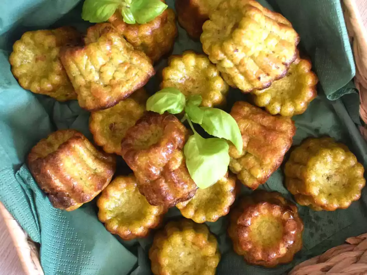 Cannelés au délice de basilic