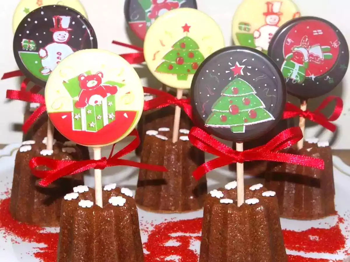 Cannelés & sucettes au chocolat