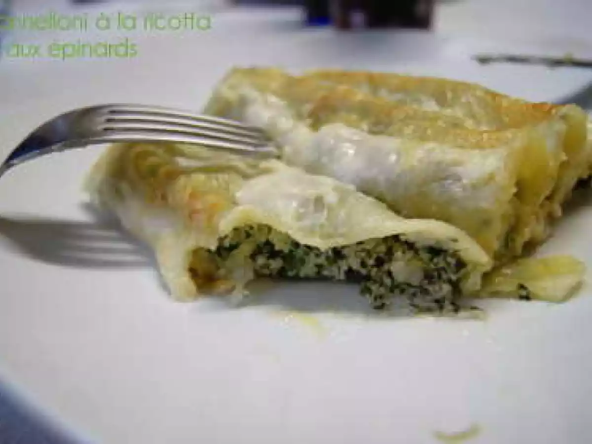 Cannelloni à la ricotta et aux épinards