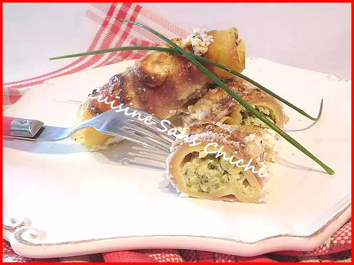 Cannelloni au jambon cru et courgette