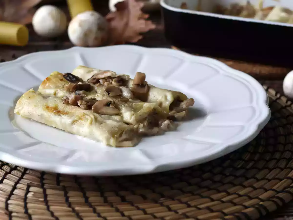 Cannelloni champignons et saucisse : un plat gourmand pour toute la famille!