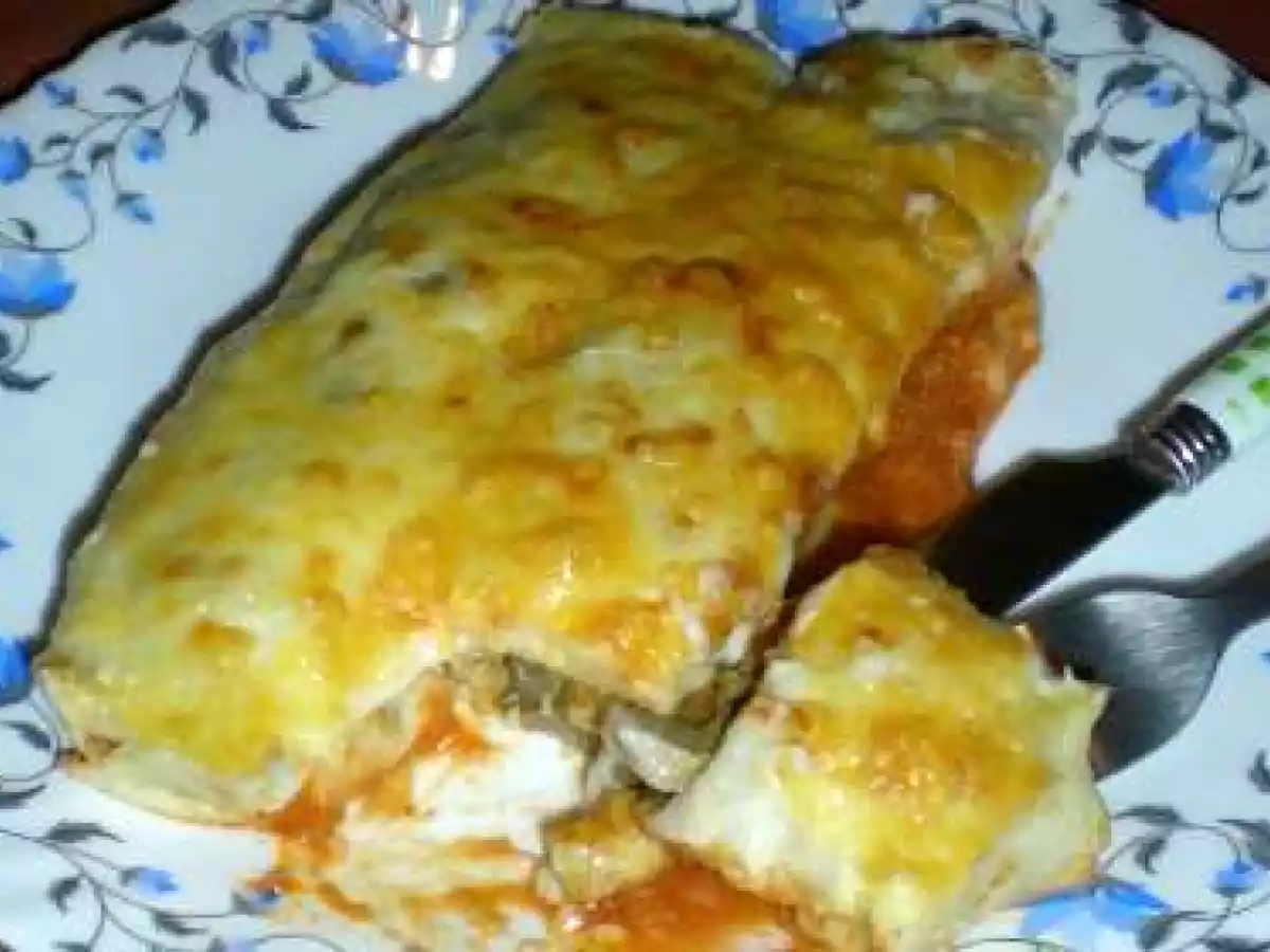 Cannelloni de Crêpes au Poulet et aux Champignons - photo 2