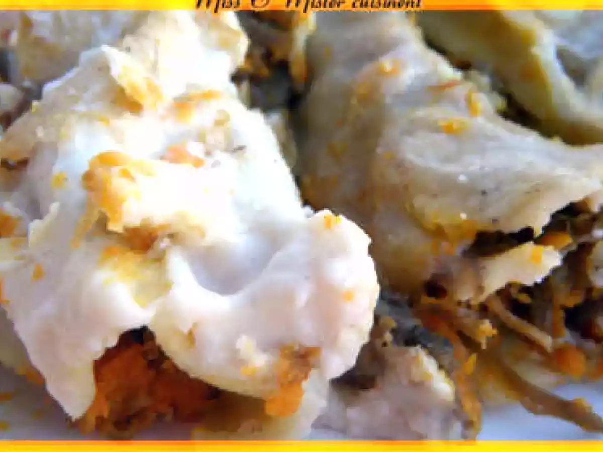 Cannellonis au confit de canard et carottes