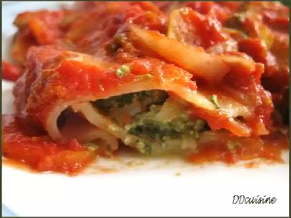 Cannellonis aux épinards et à la ricotta