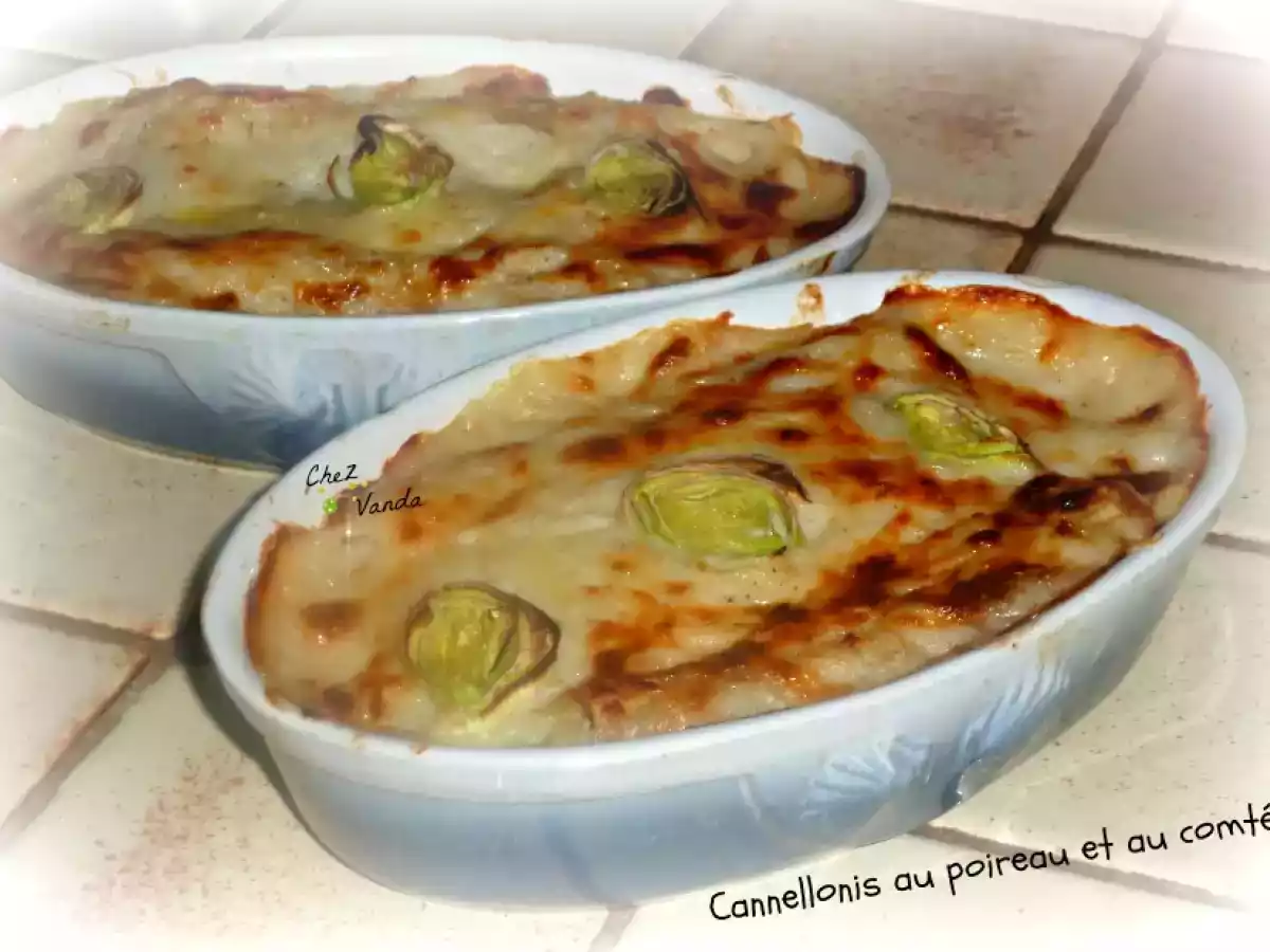 Cannellonis aux poireaux et au comté