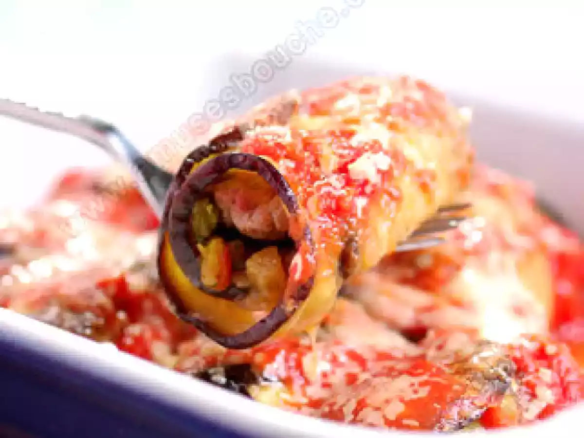 Cannellonis d'aubergine à l'agneau